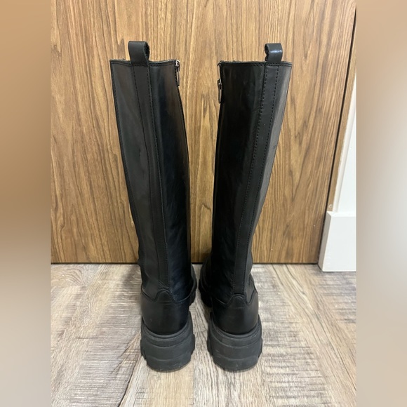 STEVE MADDEN Wayde Black Leather Boot - Picture 8 of 10